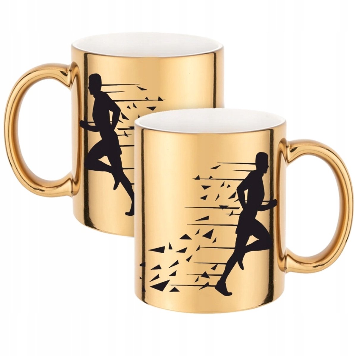 Gouden Glanzende Mok 330ml - Perfect Cadeau voor Sportievelingen