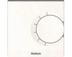 Theben RAMSES 701 S Kamerthermostaat elektronisch, wandmontage/opbouw (AP), kamertemperatuurregeling, montage zonder schroeven (Snap-functie), ingestelde temperatuurbegrenzing 7010003, 7010003