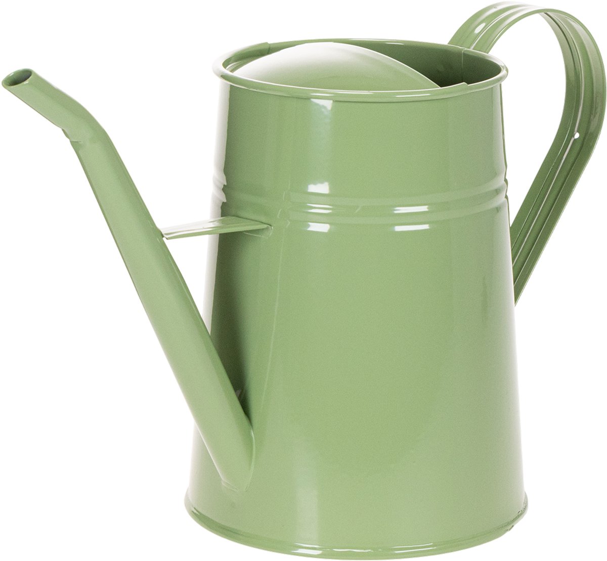 Vintage metalen gieter voor binnen, mintgroen, 1,7 liter; decoratieve