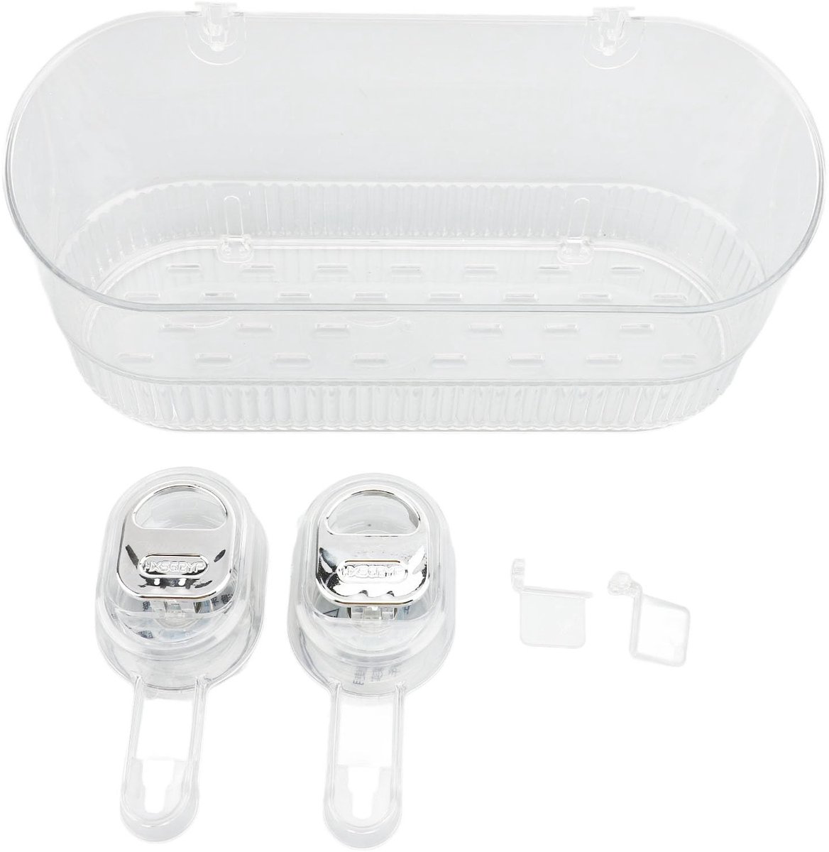 Dailygoods- Douche Caddy Waterdicht - Badkamer Organizer - Zuignap Houder - Multifunctionele Opberghouder - Compact Ontwerp - 26,7x16,5x7,6cm