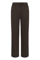 Kaffe KAjenny Straight Pants Dames Broek - Coffee Bean