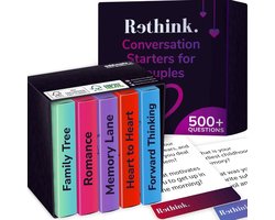 Gesprekskaarten Koppels - Relatie Vragen - Verbinding Verdiepen - 500 Vragen - 2 Spelers - N.v.t.