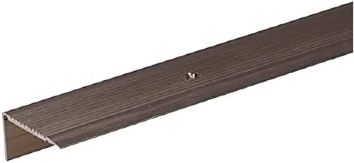 Trapprofiel - Trapneus Rand - Vloer Beschermen - Voorgeboord Aluminium - 100cm Lengte - Aluminium