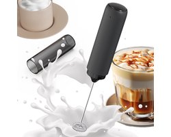 Draagbare koffieopschuimer - Melkopschuimer Elektrisch - Milk Frother voor Koffie - USB-oplaadbare handopschuimer - Verstelbare draagbare melkopschuimer voor cappuccino, warme chocolademelk, milkshakes, eiermix
