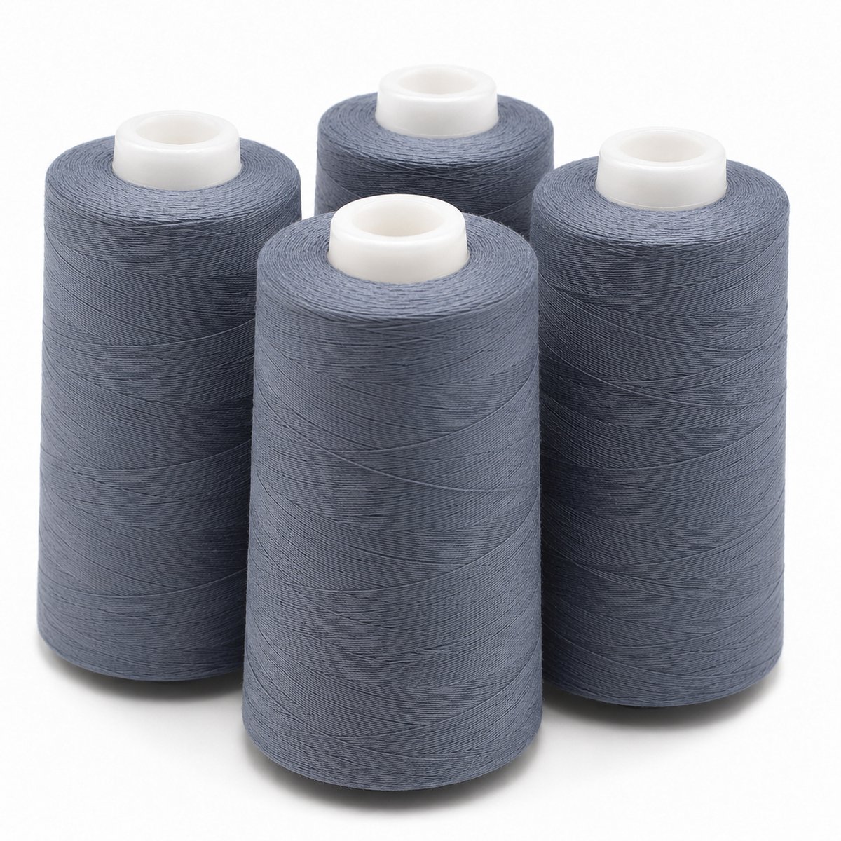 Polyester Overlockgaren – 4 Cones × 2700 m – Totaal 10.800 m – Grijs 241