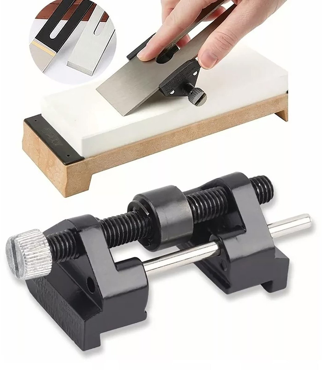 Dailygoods- Slijpgereedschapsset Professionele Kwaliteit - Precisie Hoeksjabloon - Schuurgereedschap - Beitel met Klem - Ideaal voor Houtbewerking - Duurzaam Materiaal - Slijpgereedschap