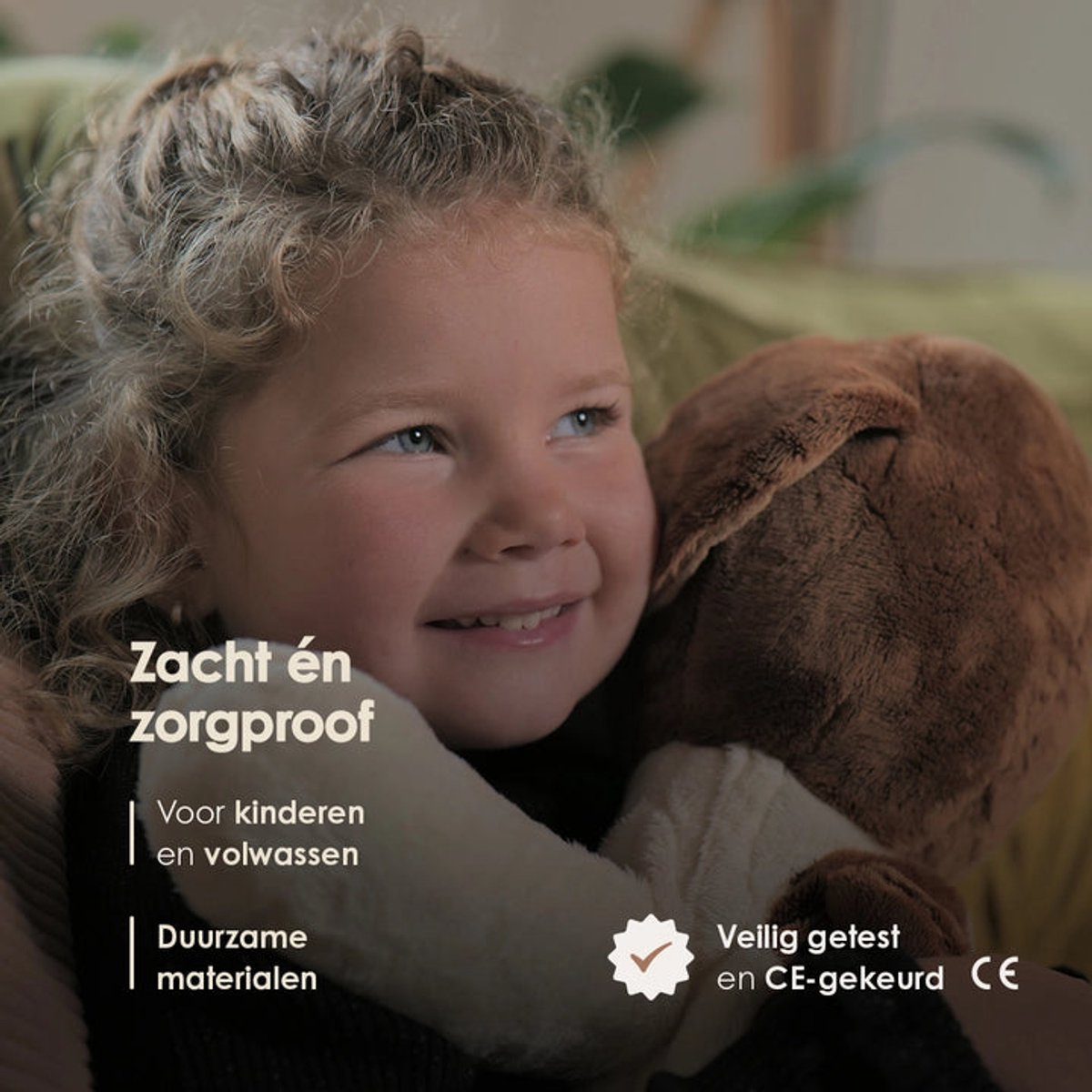 Lotgenootje Verzwaringsknuffel Hond - 45cm/2kg - Verzwaarde Knuffel - Weighted Stuffed Animal - Sensorisch Speelgoed - Zware Knuffel Anxiety - Plushie — afbeelding 4