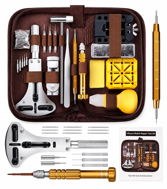Set de réparation de montre BOTC - Broches pour votre montre - Kit de raccourcissement de bracelet de montre - XL