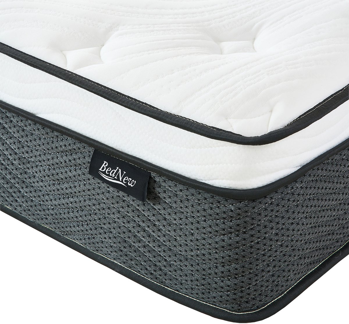 Bednew Hybrid Matras - 120x200 cm - Pocketvering - 31 cm Dik - 7 Zones - Orthopedisch - Memory-Schuim