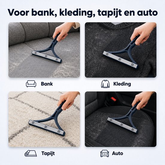 Appareil enlève les peluches du canapé, des vêtements, du tapis et de la voiture.