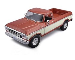 Model Pick-Up - Miniatuur Voertuig - Fantasie Ontwikkeling - Gedetailleerd Ontwerp - Schaal 1:18 - Bruin Blauw