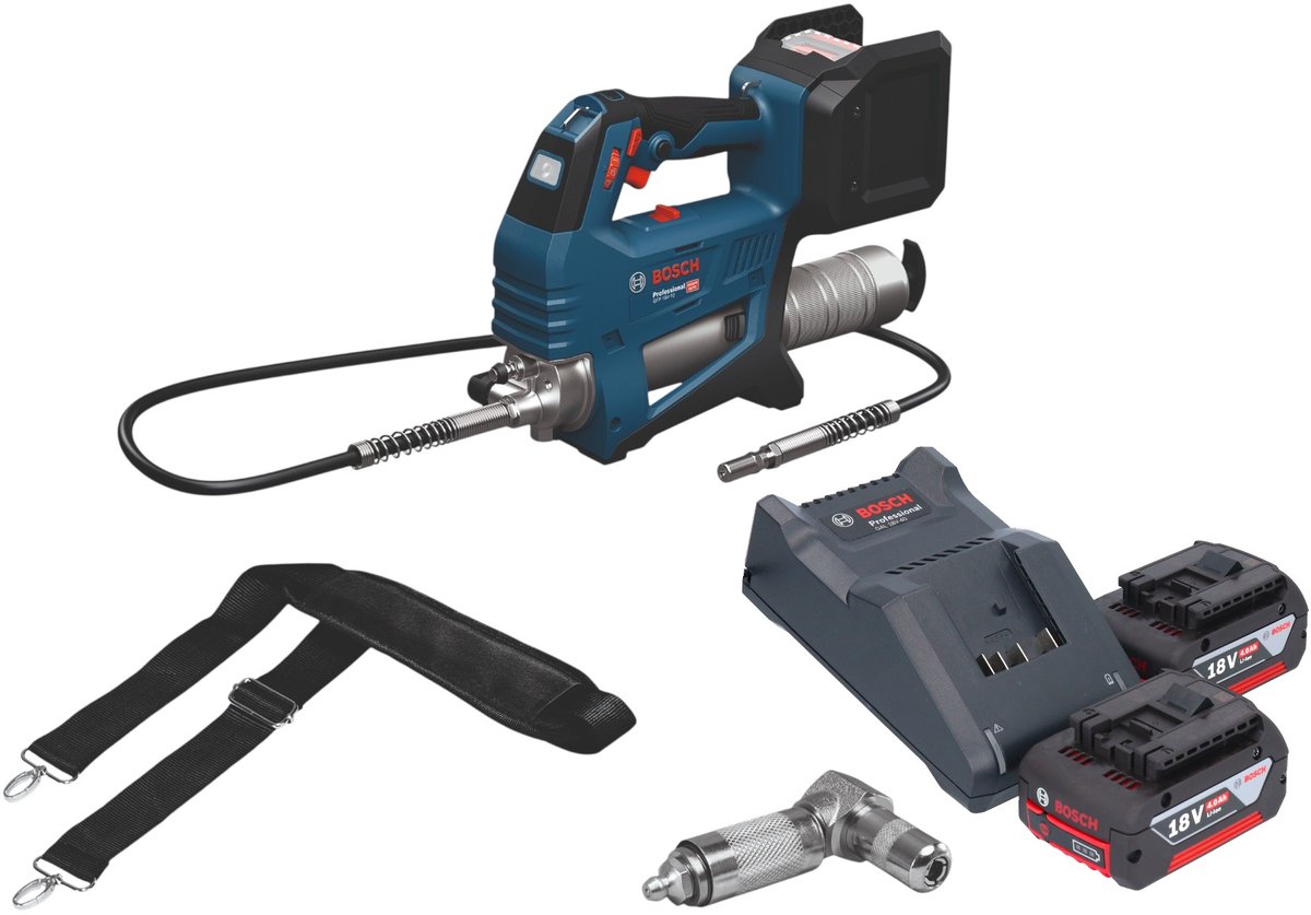 Bosch GFP 18V-10 accu-vetspuit 18 V 10000 psi + 2x accu 4,0 Ah + oplader