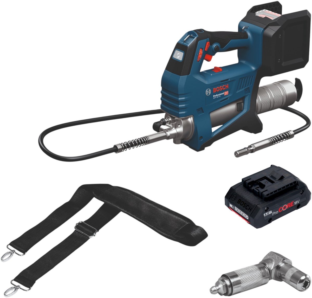 Bosch GFP 18V-10 accu-vetpomp 18 V 10000 psi + 1x ProCORE-accu 4,0 Ah - zonder oplader