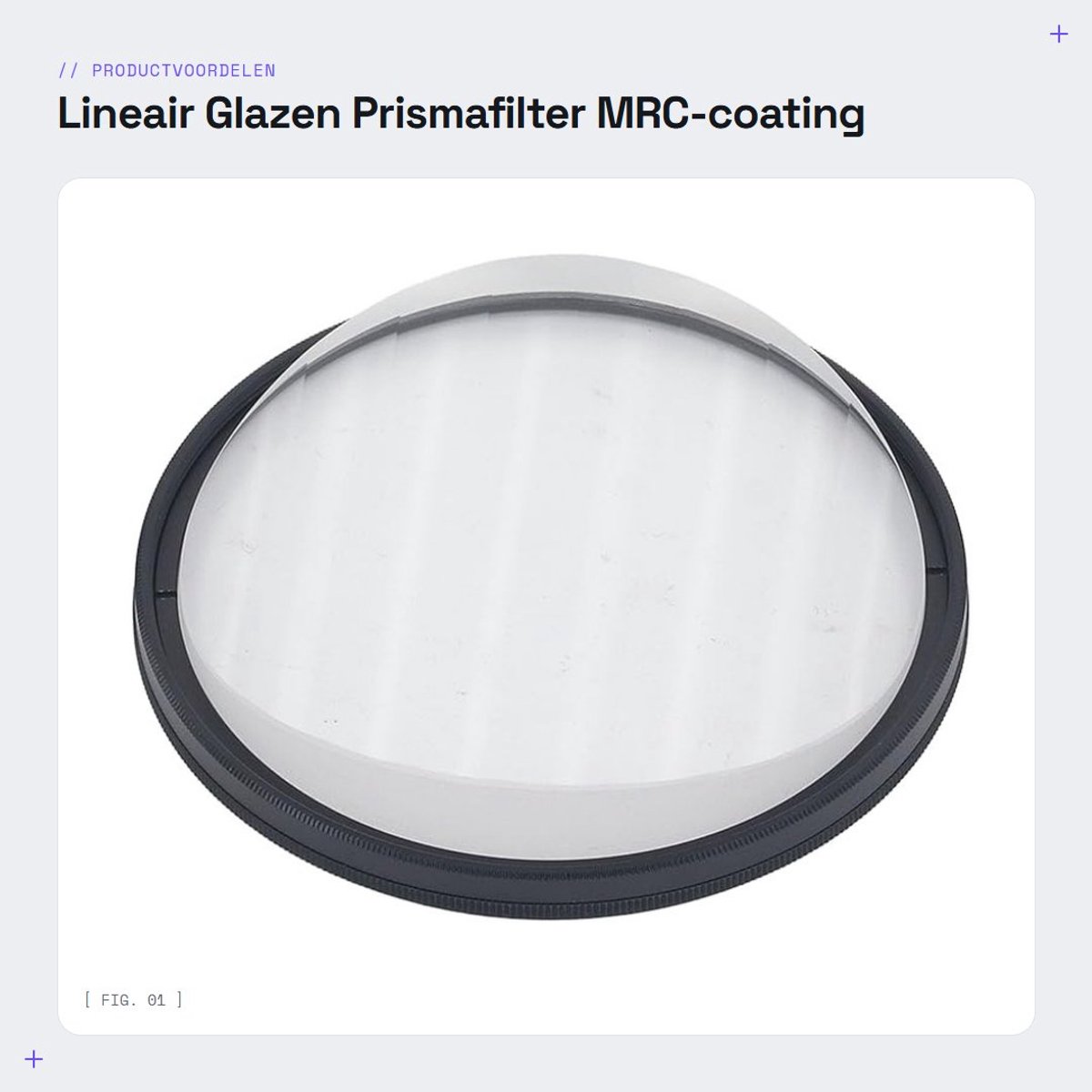 Dailygoods- Prismafilter MRC-coating - Gelaagdheidseffect - Waterdicht - Voor Portret-/Landschapsfotografie - 72 mm - Duurzaam en eenvoudig schoon te maken - Camerafilter