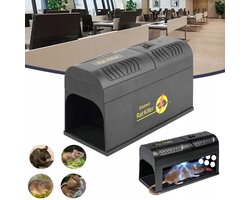 Elektronische Rattenval - Muizenval - Professioneel Rattenlokstation - Hoogspanningsval Voor Muizen - Doosval - Voor De Tuin