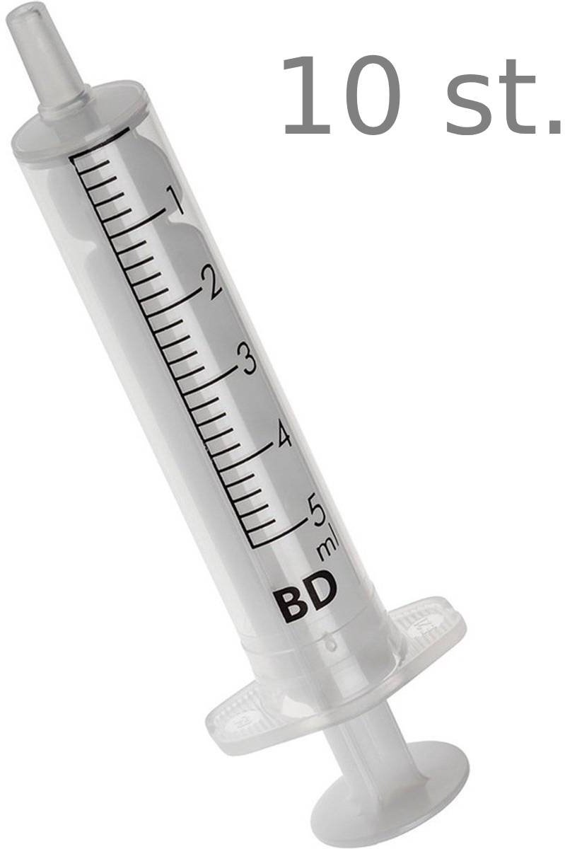 BD Discardit II - Spuit - Spuiten - Injectiespuit - Doseerspuit - Injectiespuit Zonder Naald - 5ml 10 stuks