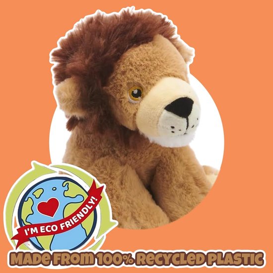 Zachte Eco Pluche Leeuw Knuffel 15cm - Duurzaam Kinder Speelgoed van Merkloos — afbeelding 3
