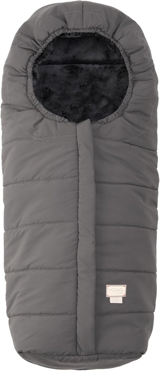 Baby Voetenzak - Universele Muts - Warmte Buiten - Water- en Winddicht - 100 cm - Grijs