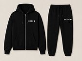 Trainingspak Heren met Hoodie en Rits met Mode print - Joggingpak Heren - Sportkleding Heren - Regular Fit - 3XL