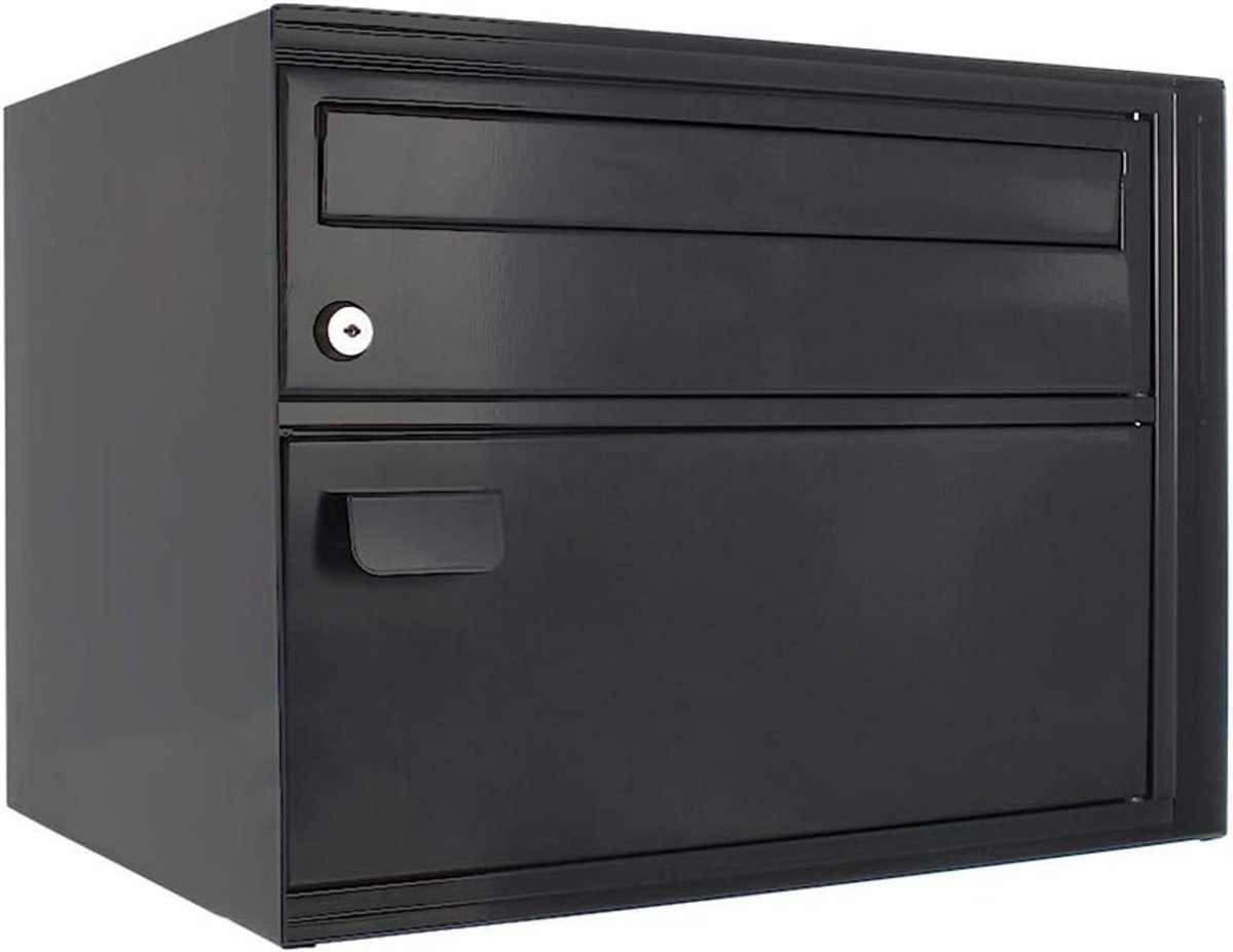 Brievenbus Pakket - Postkast - Veilig Post Ontvangen - Robuust Stalen Frame - 31x41x30 cm - Antraciet