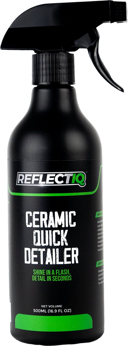 ReflectIQ Ceramic Quick Detailer – 500 ml – Snelle Lakverzorging met Ceramic & Wax Boost – Directe Glans en Waterafstotende Bescherming