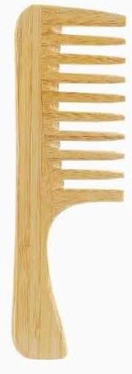 Houten Kam Set - Antistatisch Breed - Haar Verzorgen - Natuurlijk Materiaal - 2 Stuks - Houtkleurig