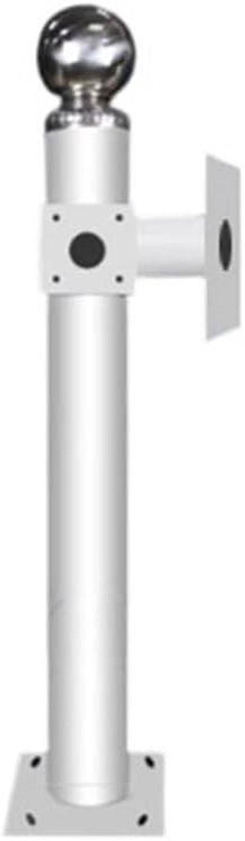 Montagebeugel Camera - Bevestiging Beveiliging - Stabiele Beveiliging - Gegalvaniseerd Staal - 100 cm Kabel - Wit