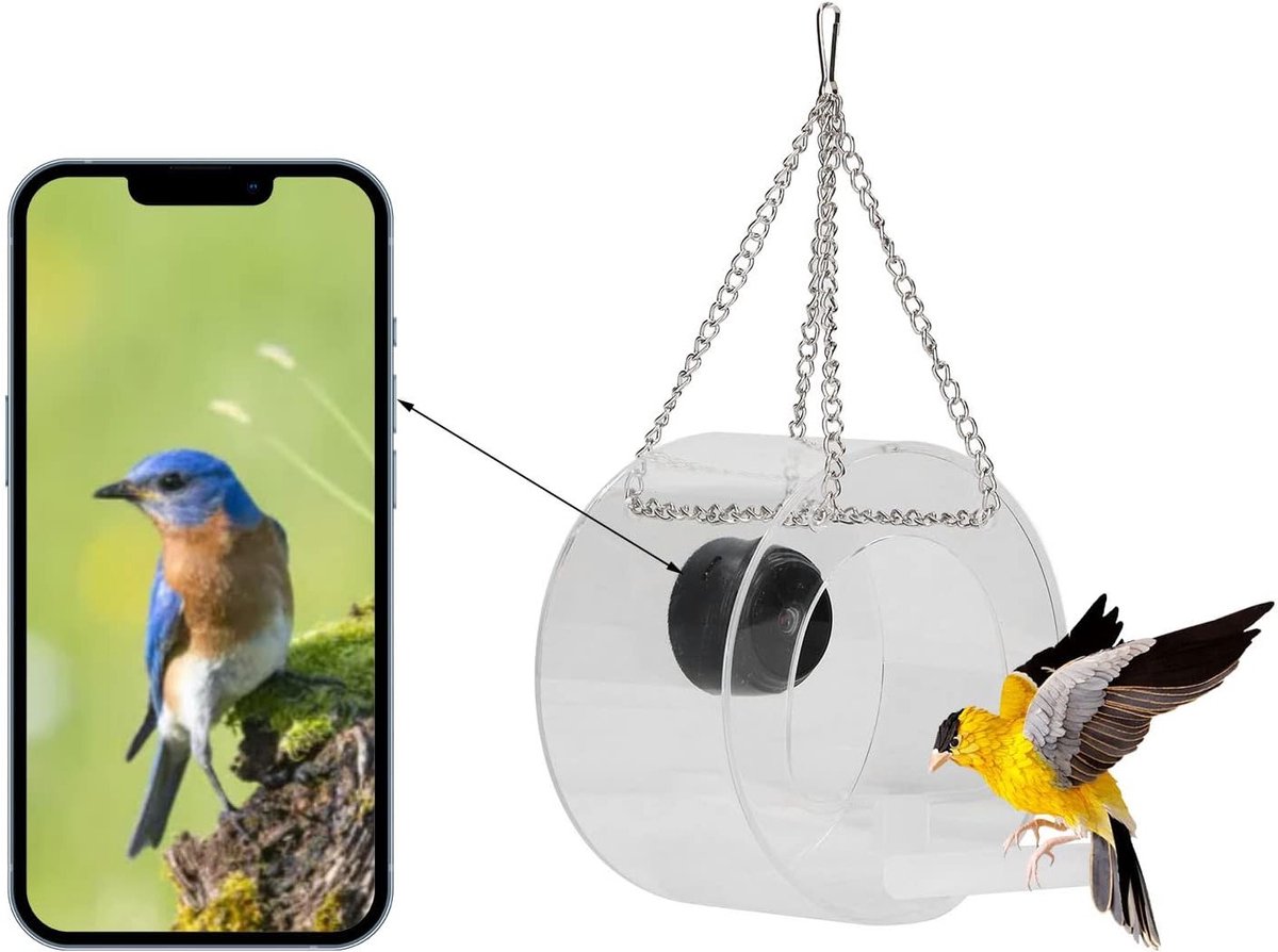 Slimme Vogelvoederbak met Real-time Monitoring voor Buiten in de Tuin - Ideaal voor Vogelliefhebbers en Tuinieren