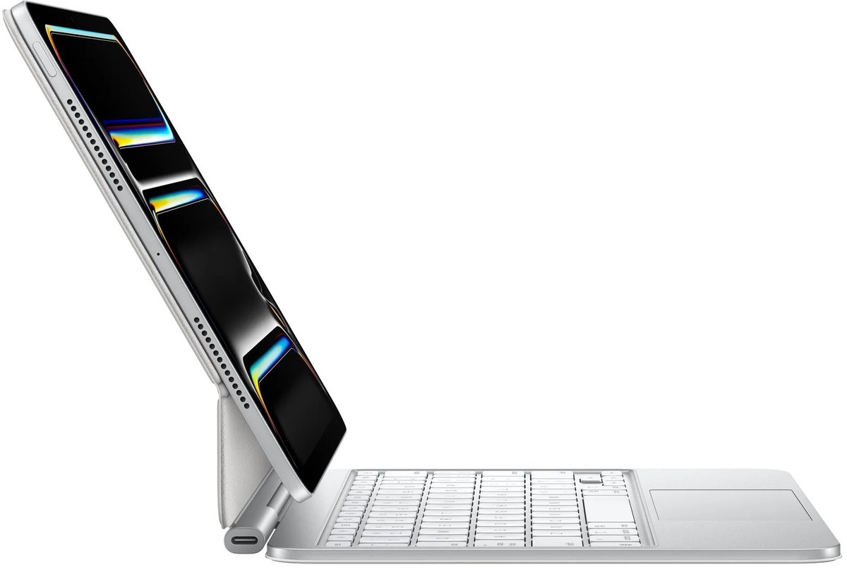 Apple Magic Keyboard voor de Apple iPad Pro 11 (2025) M5 / (2024) M4 - QWERTY / INT - Wit