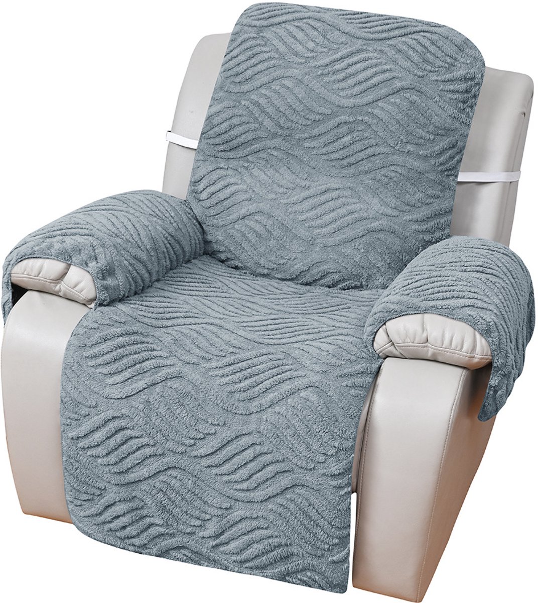 VHV Stoelhoes - Fauteuilhoes - Relaxfauteuil hoes - Stoelhoes relaxfauteuil - Bankhoes - TV stoel hoes - Hoes met armleuning - Antislip stoelhoes - Voor relaxfauteuil - Voor bank - Voor woonkamer Grijs