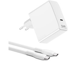 XPECT GaN 100W USB-C Oplader (inclusief 1.5m Kabel) – Witte Professionele High-Power Snellader