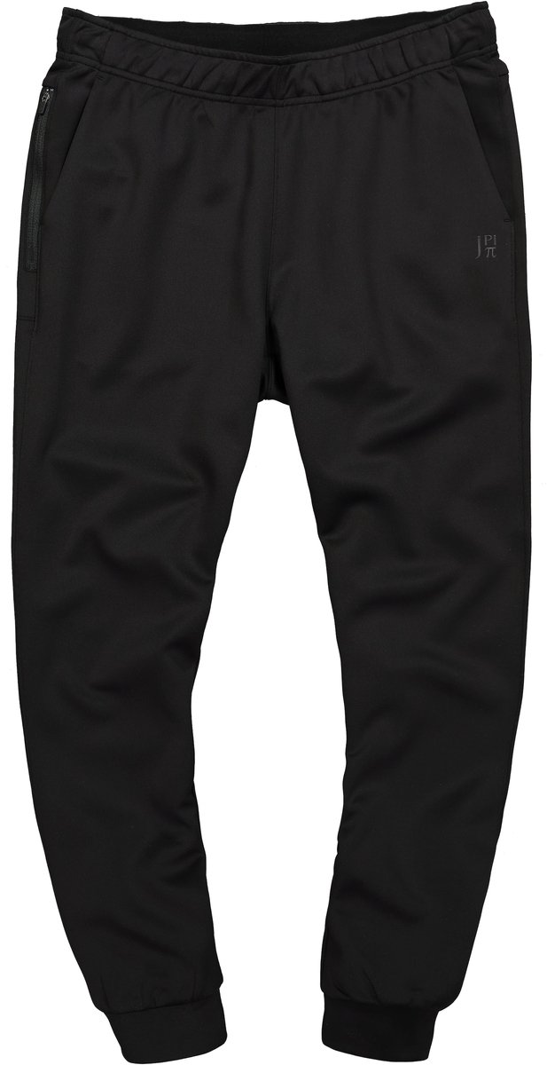 JAY-PI - Heren - Trainingsbroek fitness ademend smartphonezakje moderne pasvorm - Zwart - Maat 4XL