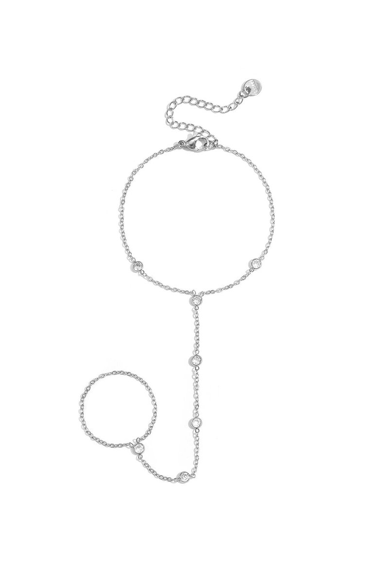 Handchain met ronde steentjes