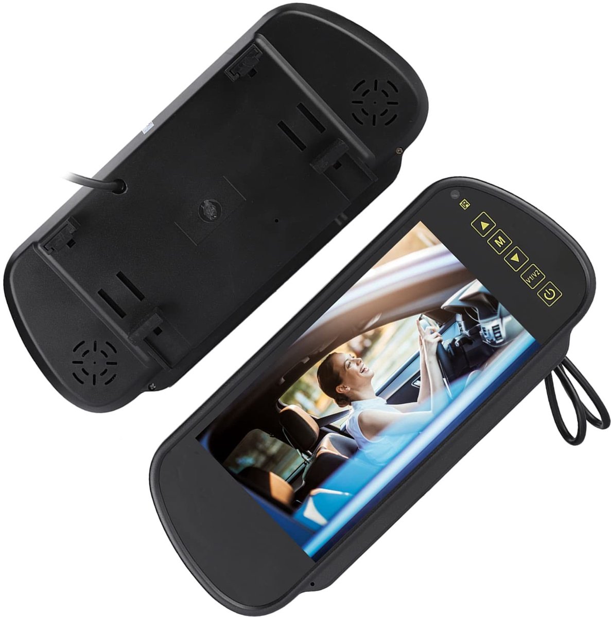Cosensi- Achteruitkijkmonitor 7 Inch LCD-scherm - Back-upcamera - Video-interface - Geschikt voor voertuigen - Schokbestendig - Eenvoudige installatie - Back-upmonitor