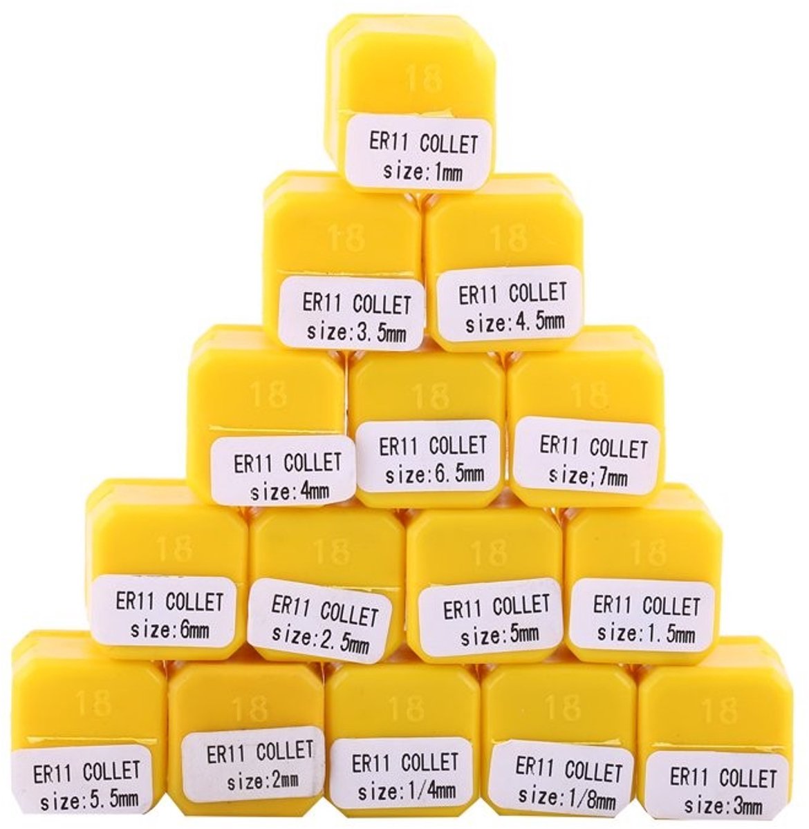 Dailygoods- Spannzangen Set 15 Stuks - Hoogwaardig 65Mn Verenstaal - CNC-Freesgereedschap - Graveermachines - Hoge Precisie - Goede Elasticiteit - Spantang