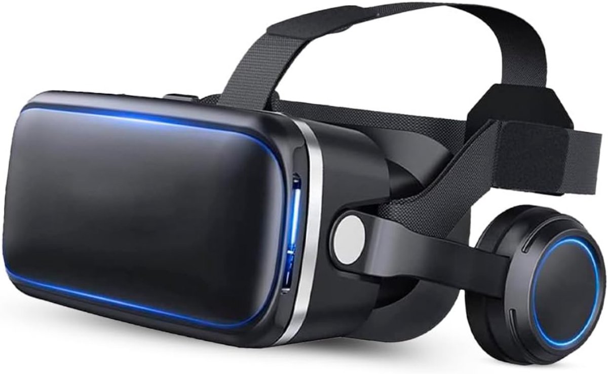 QUOVO® VR Bril met Controllers - VR Bril - VR Games - Zwart - 23cm x 22cm x 11cm