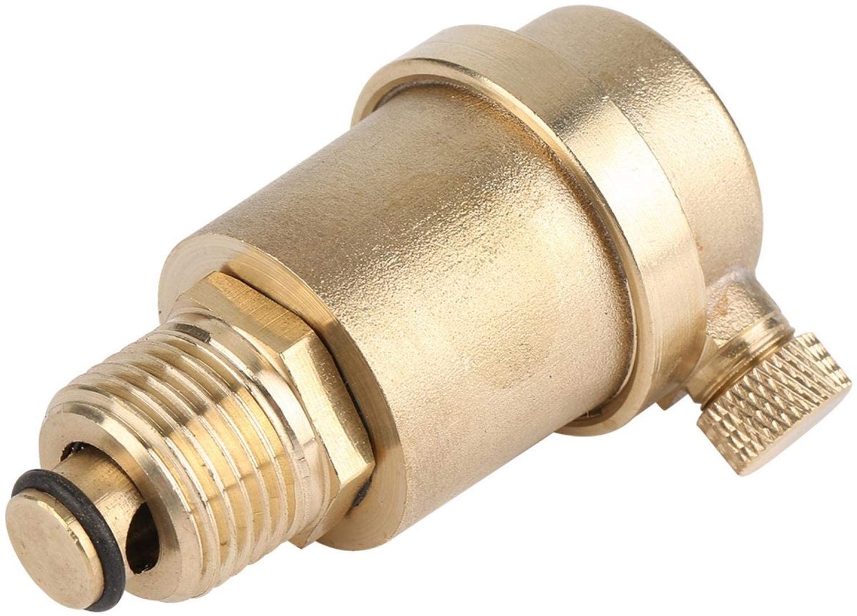 Dailygoods- Ontluchter Automatisch - Messing - DN15 G1/2 - Luchtventilator - Onderhoudsvriendelijk - Betrouwbaar Mechanisme - 7 cm Afmeting - Luchtventiel