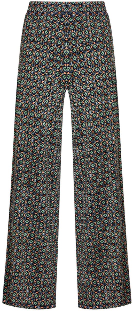 Dailygoods- Palazzobroek met stretchcomfort - Grafische print - Elegante snit - Hoog gesneden taille - Brede elastische tailleband - Aangenaam draagcomfort - Wijdelopende Broek