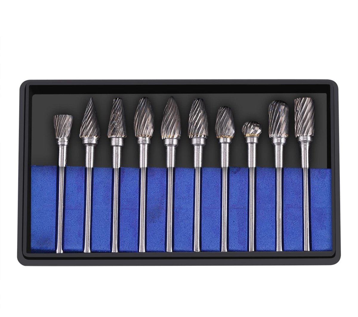 Dailygoods - Tungsten Carbide Burr Set - 10-delige set - Voor slijpen en graveren - Professioneel - Voor polijsten - Geschikt voor hout en metaal - Ho...