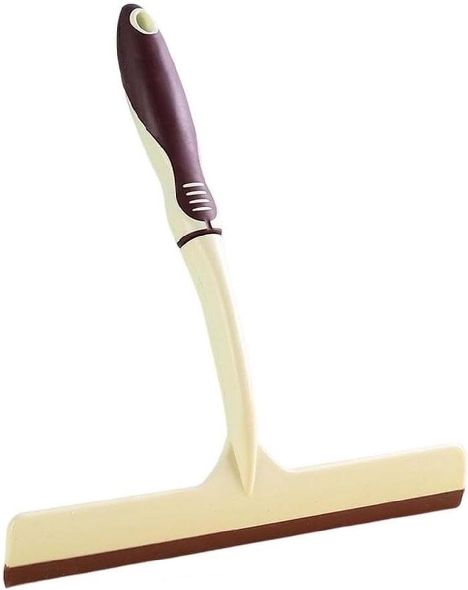 Douchewisser - Glasreiniger Wisser - Ramen Schoonmaken - Krasvrij Zonder Strepen - 26 cm - Beige