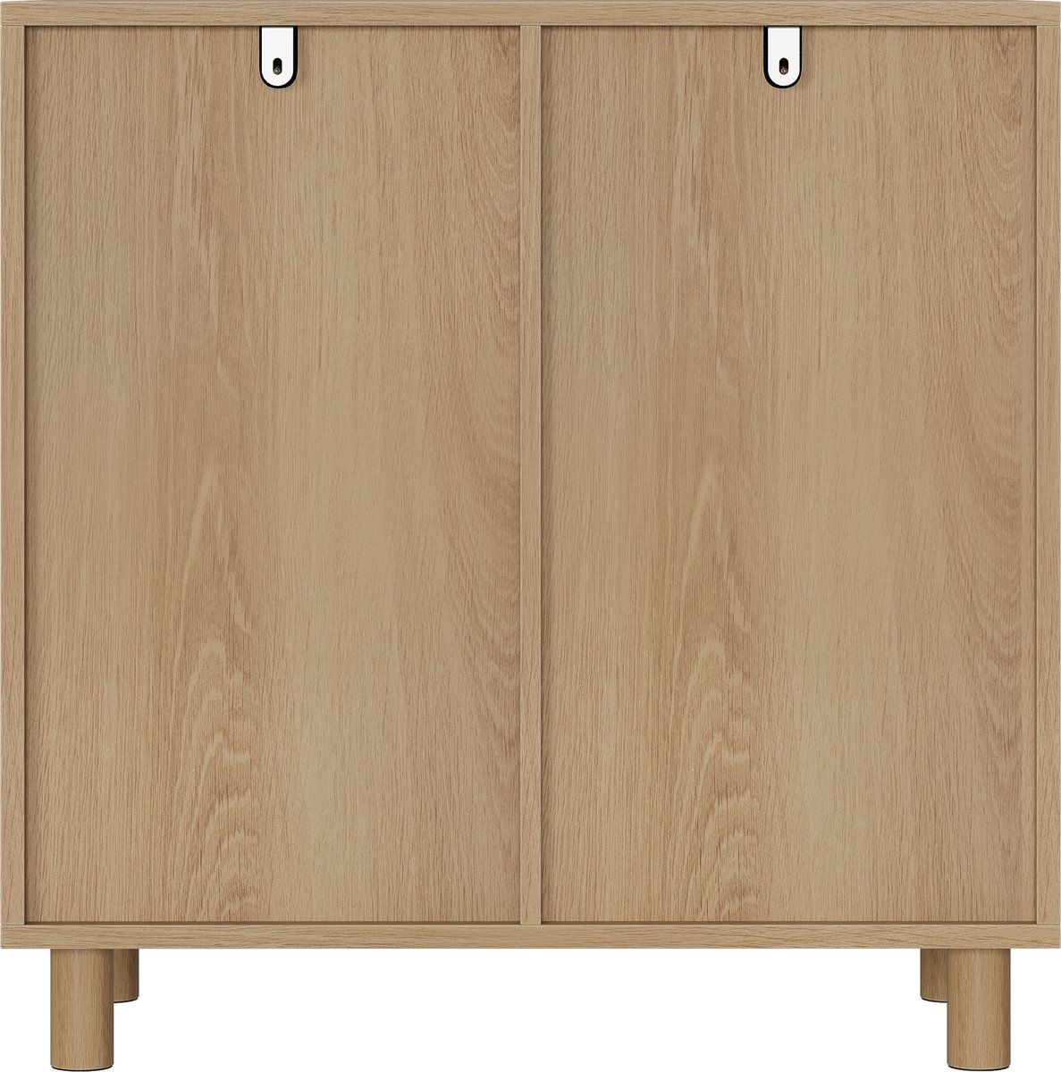 Eikenkleur MDF Klapdeksel Wasmand Kast 66x35x67cm Voor Badkamer Waskamer Balkon