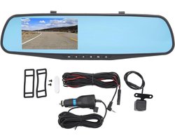 Achteruitrijcamera Spiegel - Dashcam Monitor - Veiliger Rijden - Dubbele HD Lens - 43 Inch Scherm - Zwart