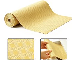 Lade-inleg – EVA-materiaal – Waterdicht & antislip – Bedrukte schapbekleding – Vochtbestendige mat voor kasten & schoenlades – Op maat te knippen keukenmat (water- & oliebestendig) – Geschikt voor lades, kasten, koelkasten, enz. – Niet-klevend