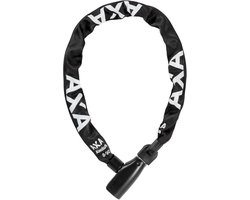 AXA Absolute 8-90 Kettingslot – 90 cm – 8 mm gehard staal – Automatische kliksluiting – Beschermhoes – Online sleutelservice – Zwart