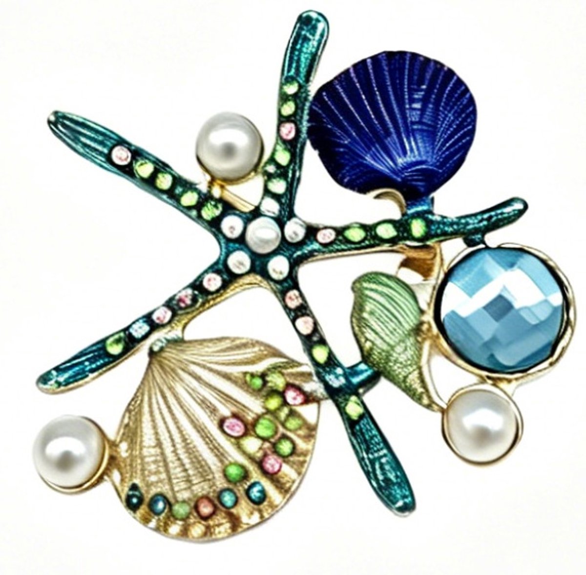 Broche - zeester - 5,5 cm