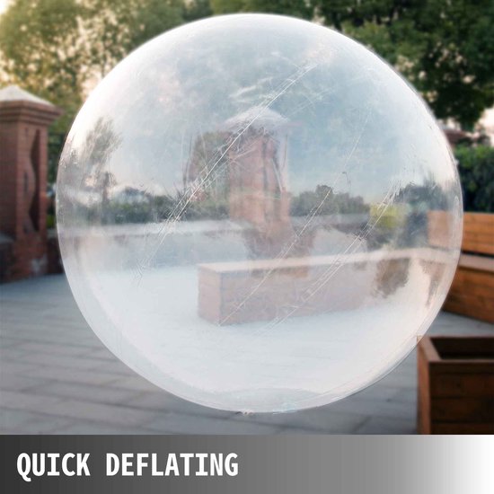 CORE Walk-on-water opblaasbare bal - Waterbal - Zorb ball - Waterloopbal - Inclusief luchtpomp - PVC waterdicht materiaal 0.8mm dik - Duitse ritssluiting - Max. belastbaar 180kg - 200cm van core — afbeelding 2