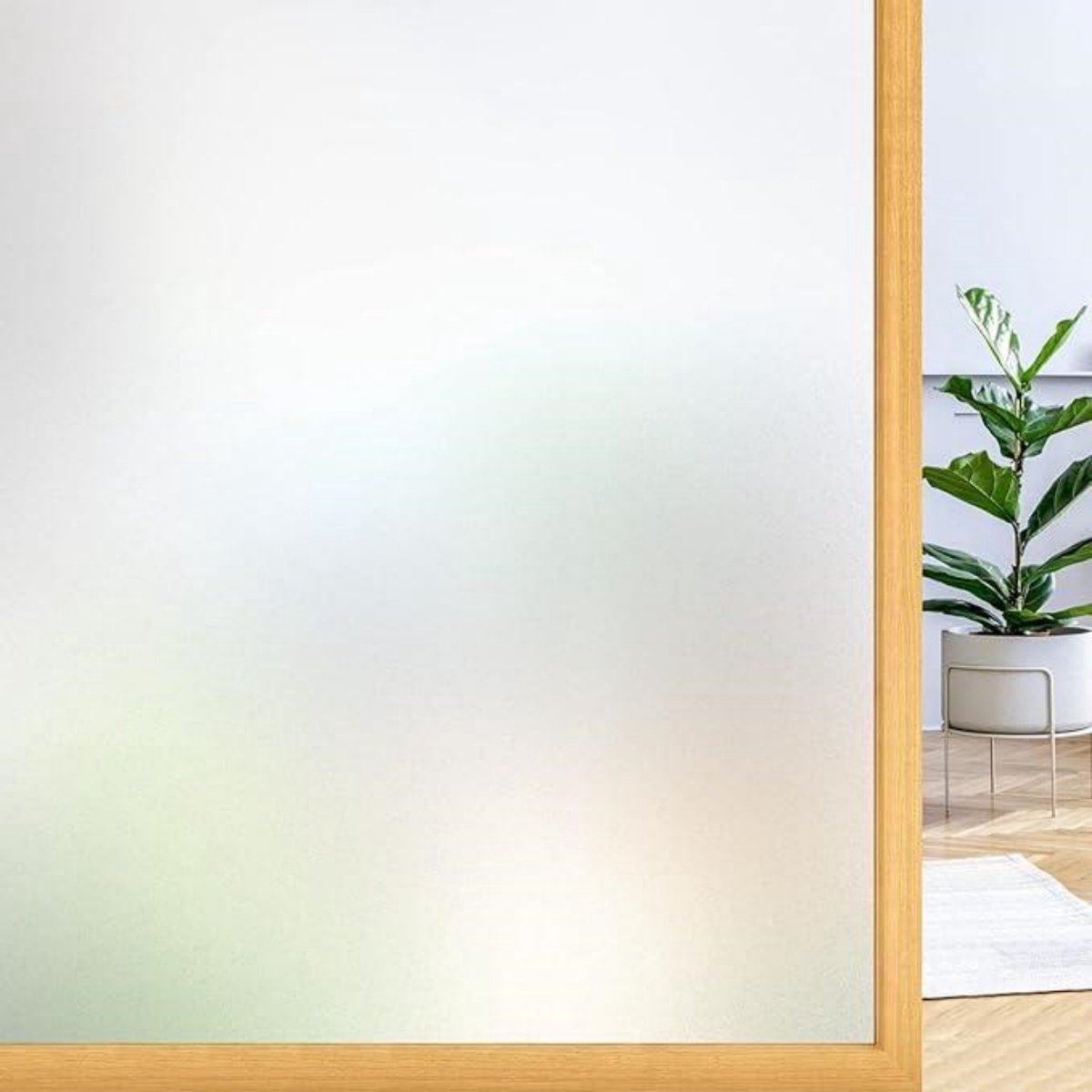 GELLDG 2 Stuks Raamfolie - Sichtschutzfolie - 45x100cm - Zelfklevend Zonder Lijm - Knipbaar en Privacyfolie - Geschikt voor Thuis en Kantoor - Plastic