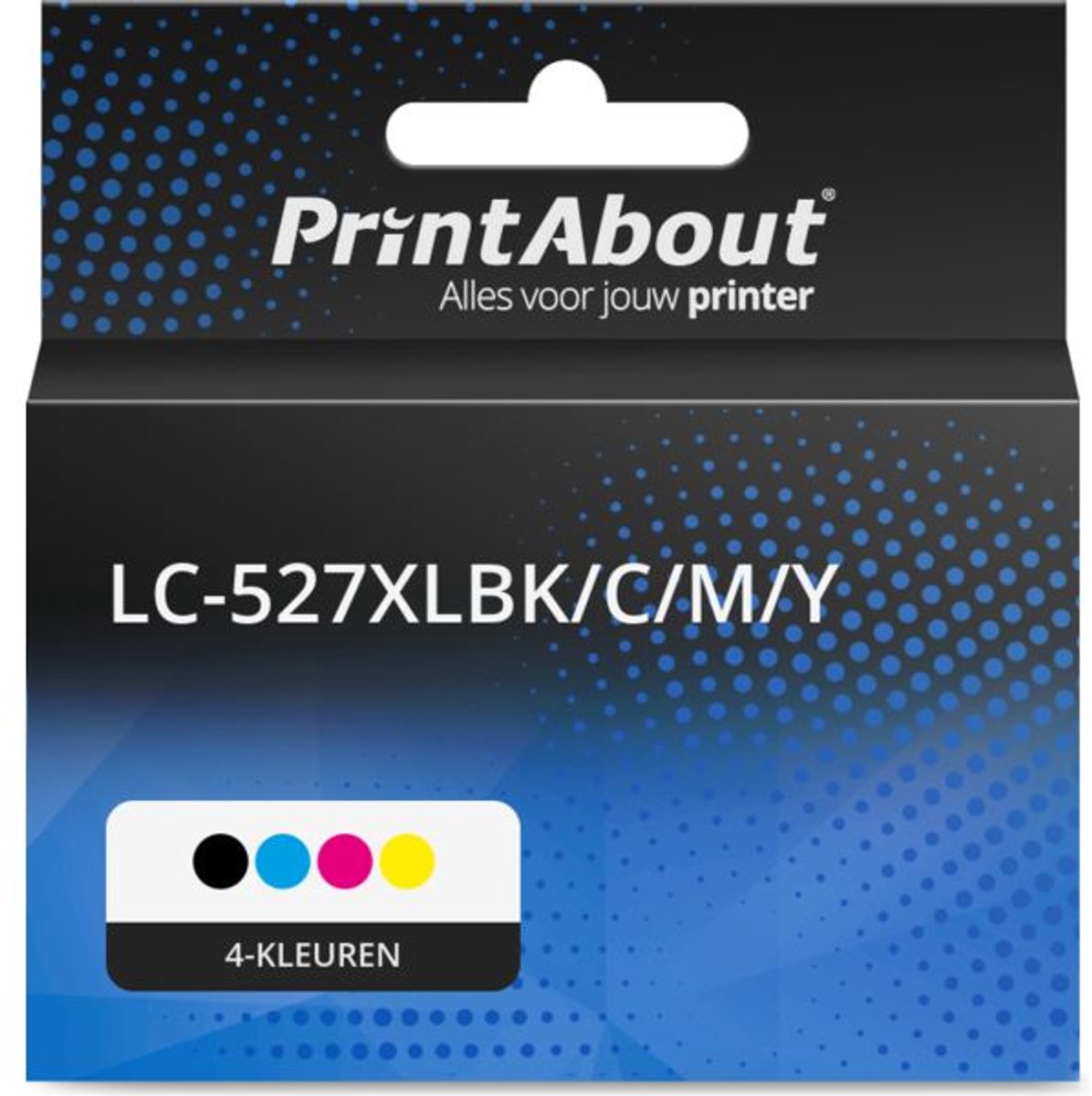PrintAbout huismerk Inktcartridge LC-527XLBK/C/M/Y 4-kleuren Multipack Hoge capaciteit geschikt voor Brother