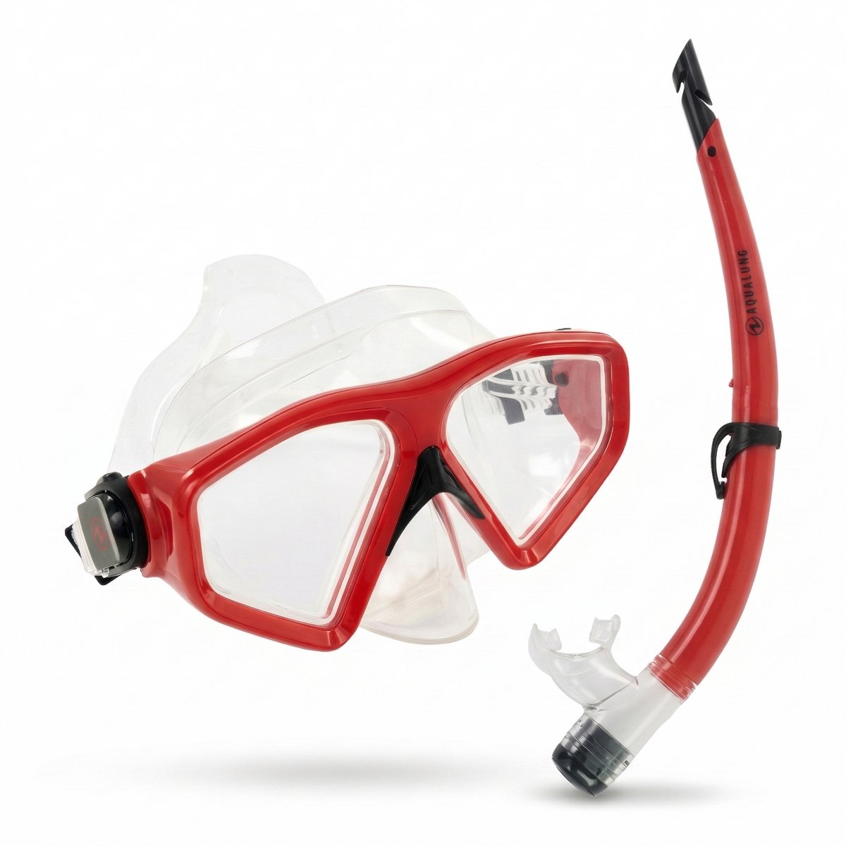 Aqua Lung Sport Saturn Combo - Snorkelset - Duikbril - Snorkel - Volwassenen - Zwart/Rood