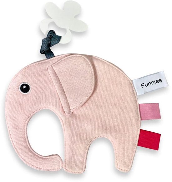 Kraamcadeau Baby - lichtroze - beige - Knuffel & Speenkoord - Luxe Cadeauset - Past door de Brievenbus - baby meisje - kraampakket - babyshower - geschenkset — afbeelding 4